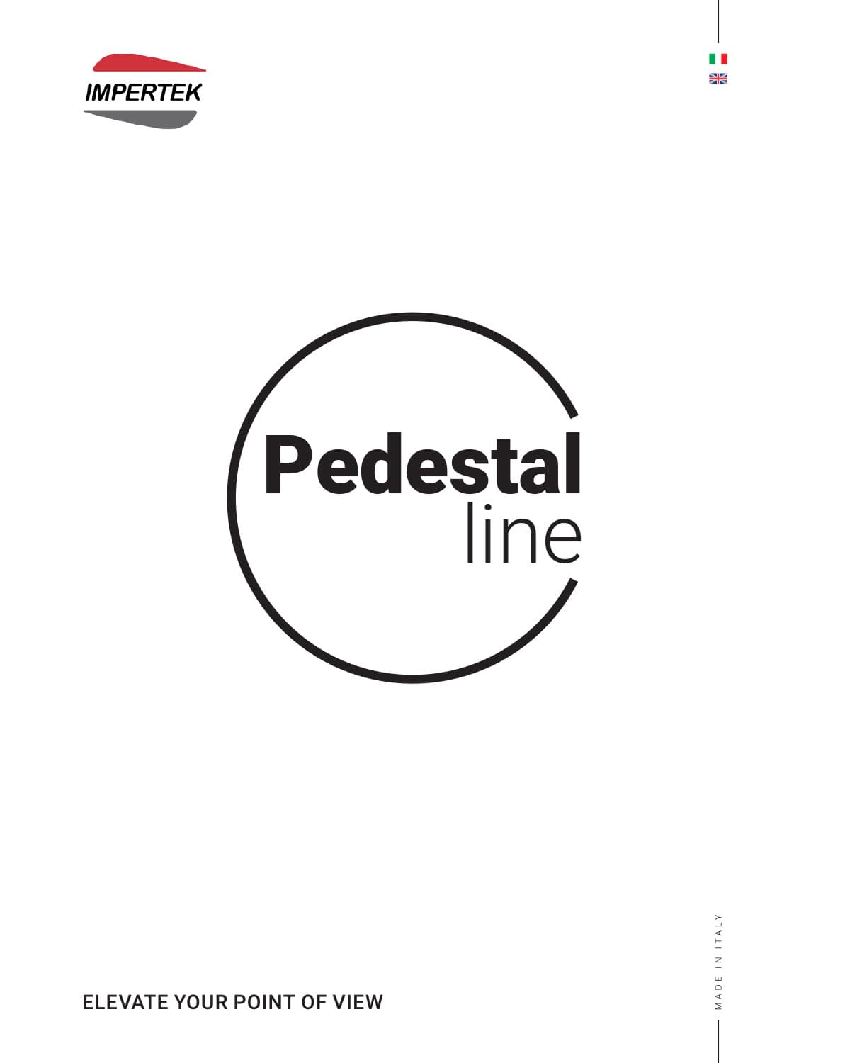 Cover Catalogo Pedestal_IT-EN_2025